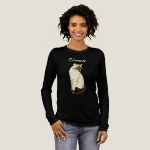 T-shirt En Tri-matière Chemise Siamois Chat