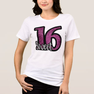 T-SHIRT EN TRI-MATIÈRE CHEMISE SWEET 16