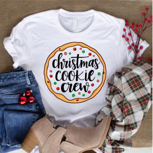 T-shirt En Tri-matière Chemise T Crew de biscuits de Noël