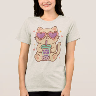 T-shirt En Tri-matière Chemise T en mode Chill Chat Cute