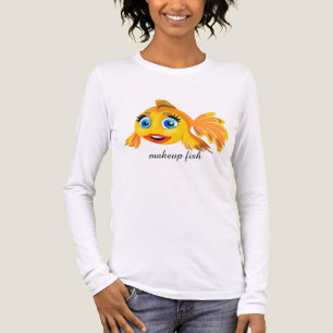 T-SHIRT EN TRI-MATIÈRE CHEMISE T FISH MAQUILLAGE