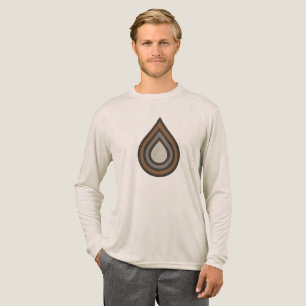 T-shirt En Tri-matière Chemise Tri-blend à Graphisme Superposé