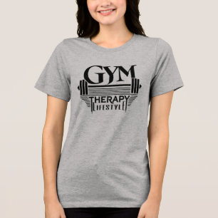 T-shirt En Tri-matière Chemise tri-blend Lifestyle Thérapie GYM