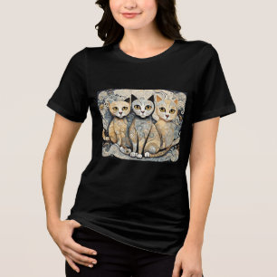 T-shirt En Tri-matière Chemise Tri-Blend pour chats apaisants