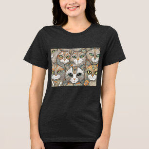 T-shirt En Tri-matière Chemise Tri-Blend pour chats apaisants
