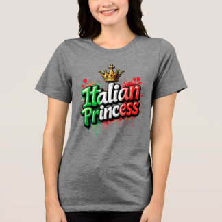 T-shirt En Tri-matière Chemise tri-blend Princesse Italienne