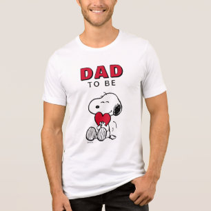 T-shirt En Tri-matière Chemise tri-blend Snoopy Petit cœur