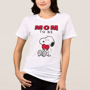 T-shirt En Tri-matière Chemise tri-blend Snoopy Petit cœur