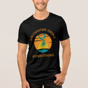 T-shirt En Tri-matière chemise tri-mélange pour amoureux du surf