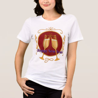 T-shirt En Tri-matière Chemise Tri-Mélange pour Femmes - Bonne Année