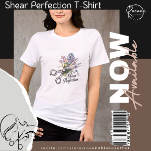 T-shirt En Tri-matière Chemise tricotée trois fils Coiffeur Shear Perfect