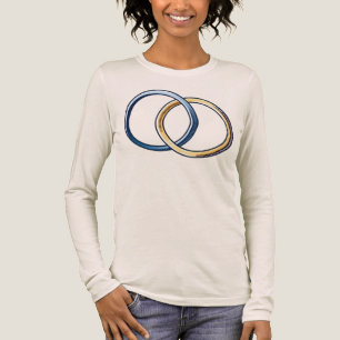 T-shirt En Tri-matière Chemise tricyrinthique de couple pour femmes
