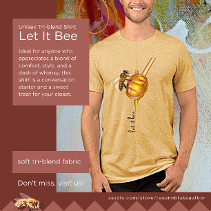 T-shirt En Tri-matière Chemise Unisex Tri-Blend 'Let It Bee'