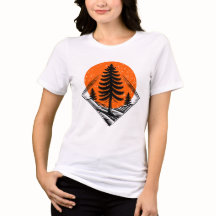 Chemise Vintage Pine Forest Sunset