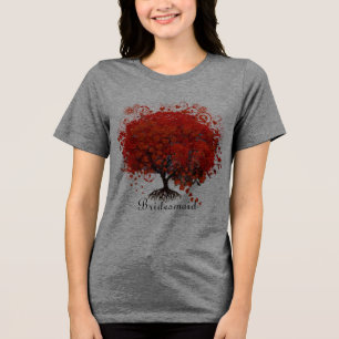 T-shirt En Tri-matière Chemises de mariage à l'arbre rouge, cadeaux, auto