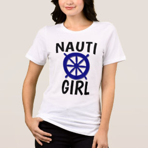 T-shirt En Tri-matière Chemises pour dames NAUTI GIRL NAUTICAL