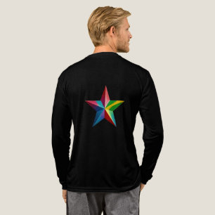 T-shirt En Tri-matière Chemises Tri-Mélange à Manches Longues Parfaites a
