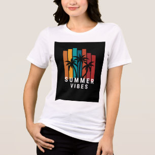 T-shirt En Tri-matière Chemisier pour femmes Décontracté Doux Confortabl
