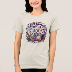 T-shirt En Tri-matière Cherchant refuge dans les livres Mystique céleste 