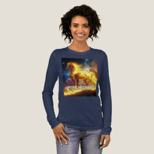 T-SHIRT EN TRI-MATIÈRE CHEVAL DE FEU - 2026 - ZODIAQUE CHINOIS