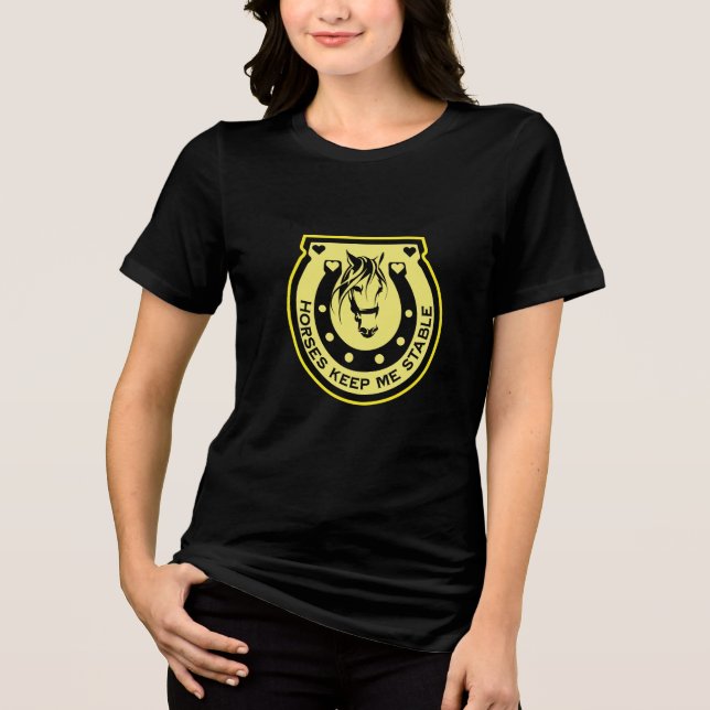 T-shirt En Tri-matière Cheval équestre (Recto)