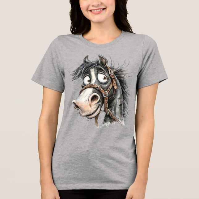 T-shirt En Tri-matière cheval excentrique (Recto)