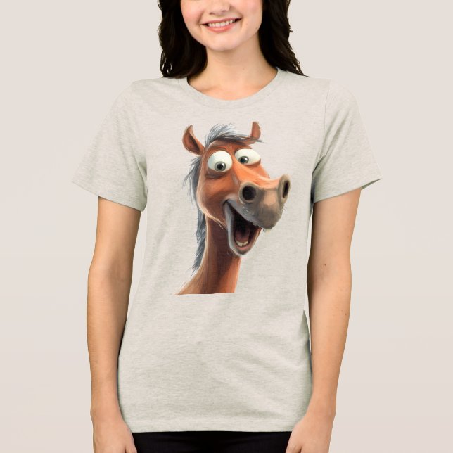 T-shirt En Tri-matière Cheval fantaisiste (Recto)
