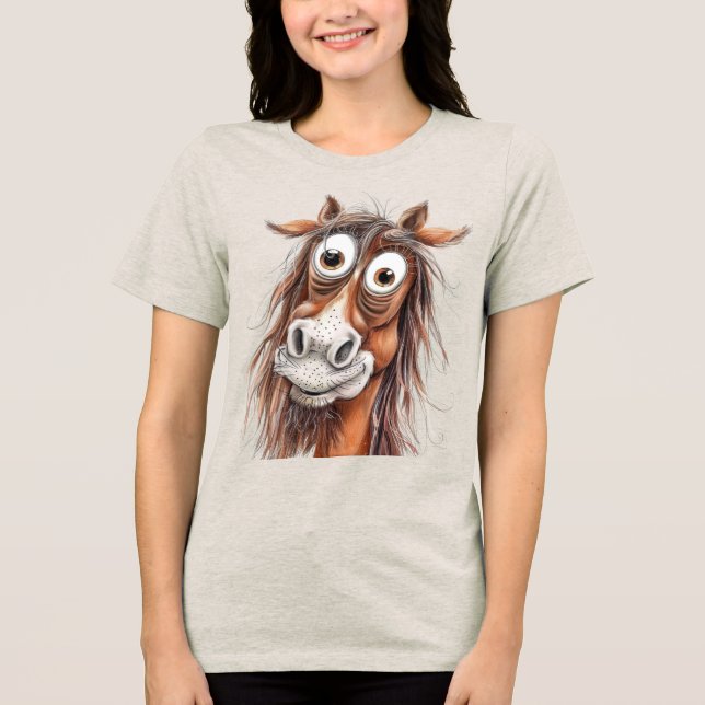 T-shirt En Tri-matière Cheval fantaisiste (Recto)