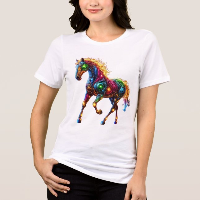 T-shirt En Tri-matière Cheval gracieux (Recto)
