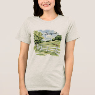 T-shirt En Tri-matière Chevaux du Ranch Green Pastures