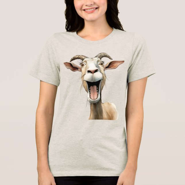 T-shirt En Tri-matière Chèvre fantaisiste (Recto)