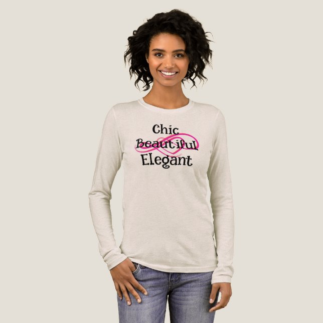 T-shirt En Tri-matière Chic, Beautiful, Elegant T-Shirt (Recto complet)
