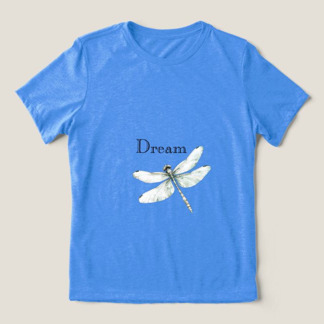 T-shirt En Tri-matière Chic Blue Dragonfly Dream (Design Recto)