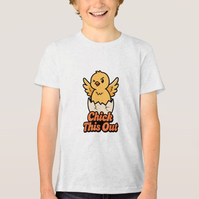 T-shirt En Tri-matière Chick This Out! Cute Punny (Recto)