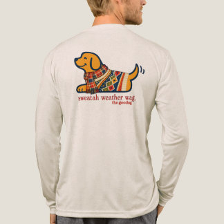 T-shirt En Tri-matière Chien Automnal Confortable Dans Les Feuilles D'aut