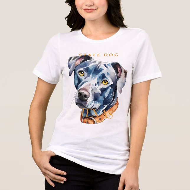 T-shirt En Tri-matière Chien bleu lacy du Texas (Recto)