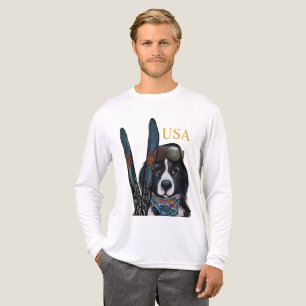 T-SHIRT  EN TRI-MATIÈRE CHIEN DE TERRE-NEUVE 