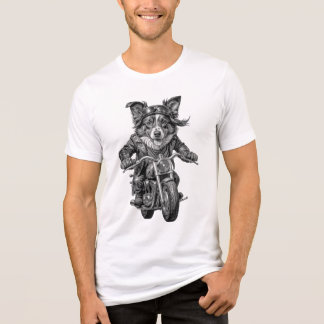 T-shirt En Tri-matière Chien de vélo Collie Frontière
