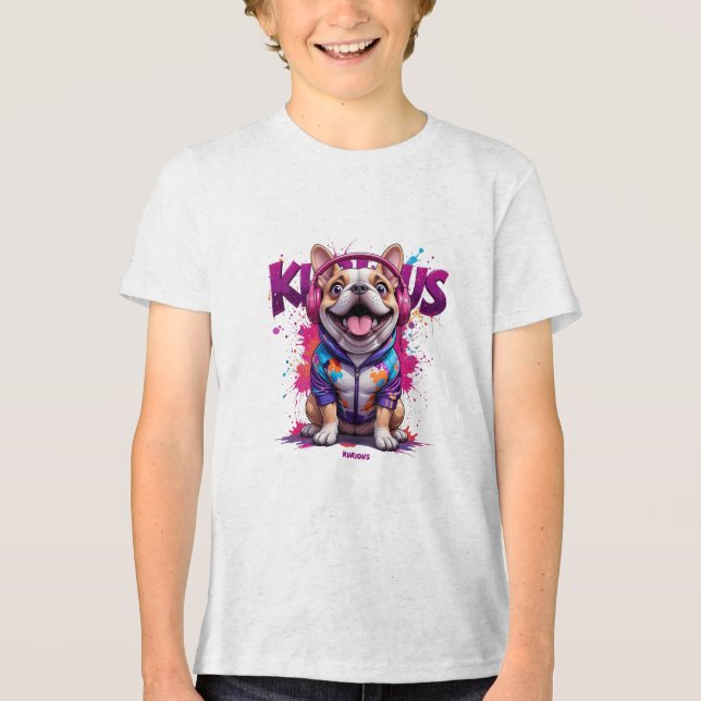 T-shirt En Tri-matière Chien Manga Kurious (Recto)