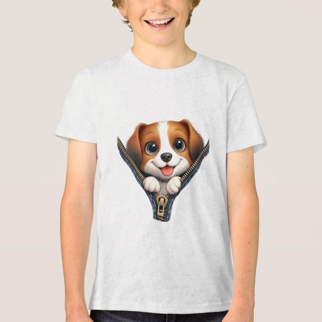 T-shirt En Tri-matière Chien mignon (Recto)