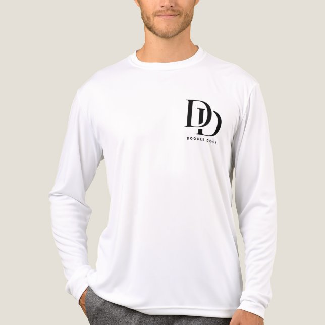 T-SHIRT  EN TRI-MATIÈRE CHIENS DOOGLE (Recto)