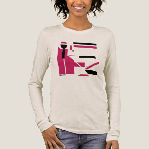 T-shirt En Tri-matière Chiffre d'art noir bordeaux MCM petit
