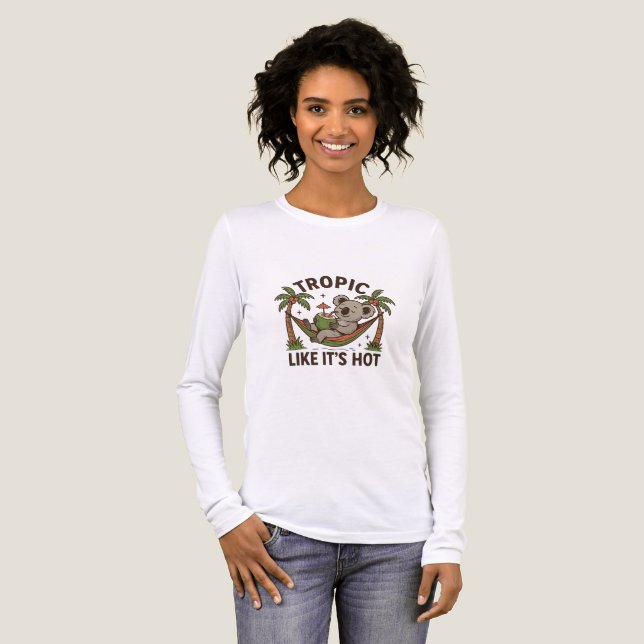 T-shirt En Tri-matière Chill Koala Vibes (Recto complet)