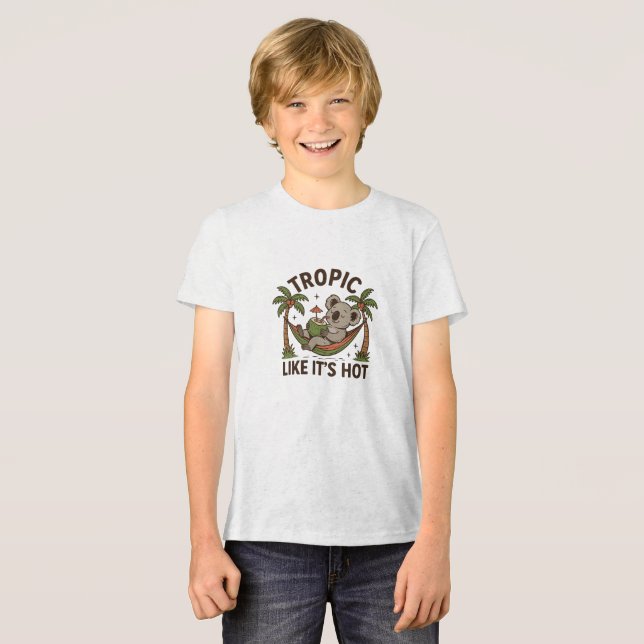 T-shirt En Tri-matière Chill Koala Vibes (Recto plein)