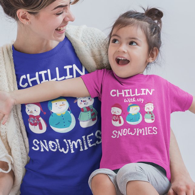 T-shirt En Tri-matière Chillin' Avec Mes neiges Noël (Créateur téléchargé)