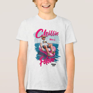 T-shirt En Tri-matière Chillin Comme Un Felon Drôle Trump Chemise Été Tru