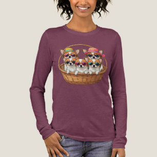 T-shirt En Tri-matière Chiots drôles de Chihuahua