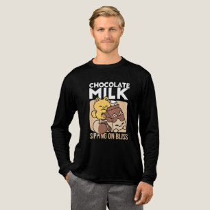 T-shirt En Tri-matière Chocolat au Lait en Sirotant sur le Bonheur – Nour