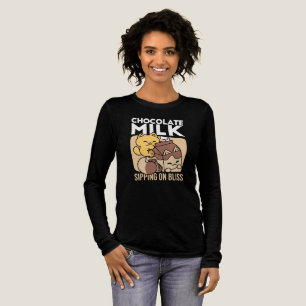T-shirt En Tri-matière Chocolat au Lait en Sirotant sur le Bonheur – Nour