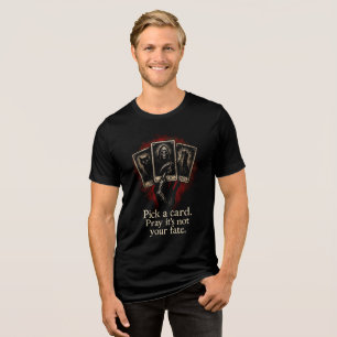 T-shirt En Tri-matière Choisir une carte Gothique Grim Reaper Tarot Art D